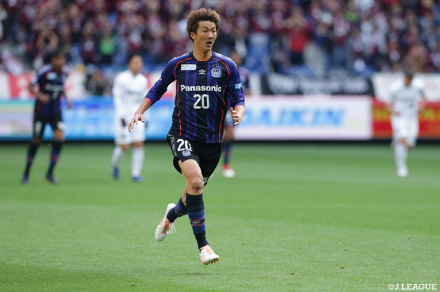 前の試合4得点と爆発した長沢 駿（Ｇ大阪）だったがこの日はシュート0に終わった【明治安田Ｊ１ 第6節 Ｇ大阪vs神戸】