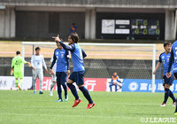 強烈なボレーシュートを決めた差波 優人。ホームの富山が先制に成功した【明治安田Ｊ３ 第6節 富山vsG大23】