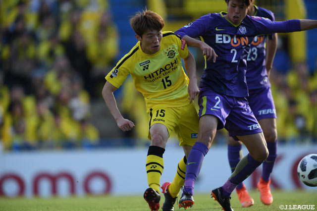 セットプレーのキッカーを務めたキム ボギョン（柏）だったが得点には結びつかなかった【明治安田Ｊ１ 第6節 柏vs広島】