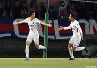 こぼれた球に反応した金崎 夢生が、冷静に右足で決め鹿島が先制！【明治安田Ｊ１ 第7節 FC東京vs鹿島】