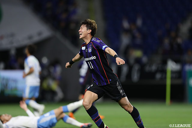 ダメ押し弾を決め、リーグトップタイに並ぶ5ゴール目を記録したファン ウィジョ（Ｇ大阪）【明治安田Ｊ１ 第7節 Ｇ大阪vs磐田】