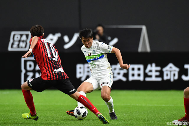 攻守に奮闘した杉岡 大暉（湘南）【明治安田Ｊ１ 第7節 札幌vs湘南】