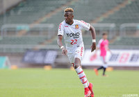 後半35分にチームを敗戦から救うゴールを決めた二ウド（福島）【明治安田Ｊ３ 第7節 C大23vs福島】