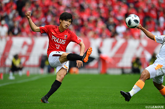 右サイドを何度も駆け上がりチャンスメイクした橋岡 大樹（浦和）【明治安田Ｊ１ 第8節 浦和vs清水】