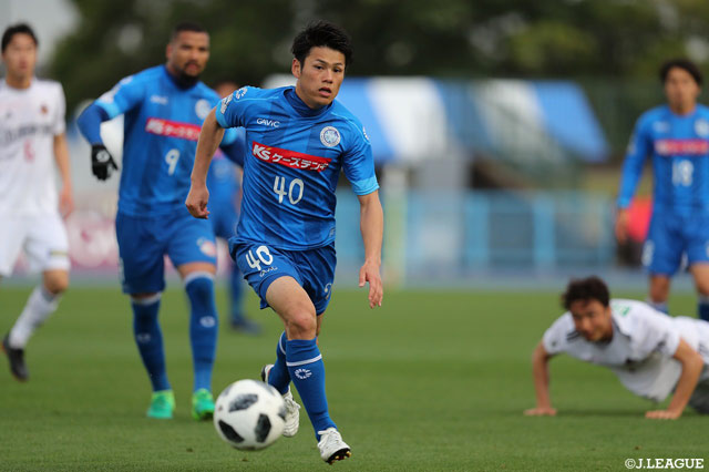 水戸加入後初のゴールを決めた岸本 武流【明治安田Ｊ２ 第9節 水戸vs金沢】