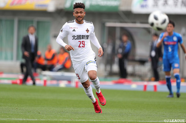 攻撃の要となり水戸ゴールへ攻め続けたマラニョン（金沢）【明治安田Ｊ２ 第9節 水戸vs金沢】