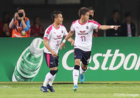 前半10分、福満 隆貴（Ｃ大阪/#17）のゴールで同点に追いつく！【ACL GS MD6 広州恒大vsＣ大阪】