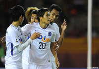 前半35分、左サイドの川井からの折り返しに渡（#20）が合わせ、広島が先制！【ルヴァンカップ GS 第4節 名古屋vs広島】