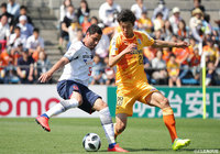 現在5ゴールで得点ランキング1位のディエゴ オリヴェイラ（FC東京）はゴールを狙い積極的に攻める姿勢をみせた【明治安田Ｊ１ 第9節 清水vsFC東京】