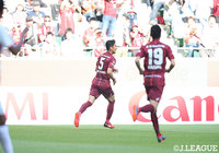 前半12分、チョン　ウヨンのゴールで神戸が先制！【明治安田Ｊ１ 第9節 神戸vs名古屋】