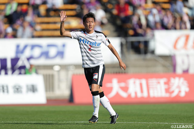 同点ゴールを決めた黒木 晃平（熊本）【明治安田Ｊ２ 第10節 京都vs熊本】