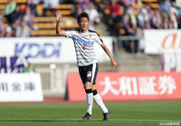 同点ゴールを決めた黒木 晃平（熊本）【明治安田Ｊ２ 第10節 京都vs熊本】