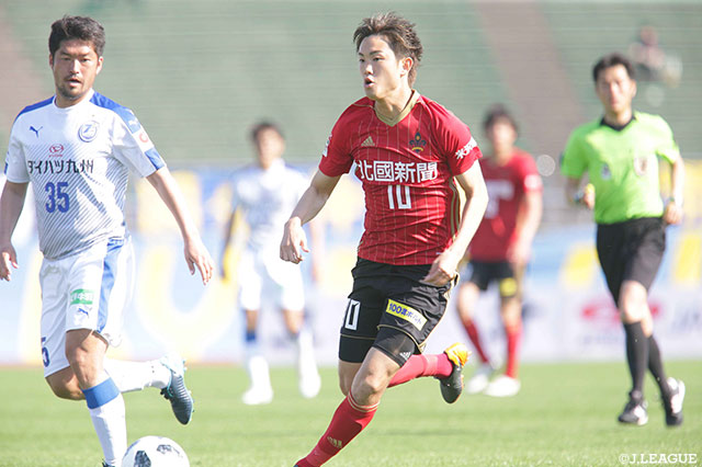 0-0が続く中で投入された宮崎 幾笑（金沢）だが、1点が遠かった【明治安田Ｊ２ 第10節 金沢vs大分】