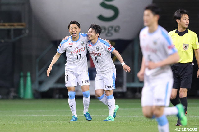 阿部 浩之（#8）からのクロスを小林 悠（#11）が決め、川崎がリードを2点に広げる！【明治安田Ｊ１ 第10節 鳥栖vs川崎Ｆ】