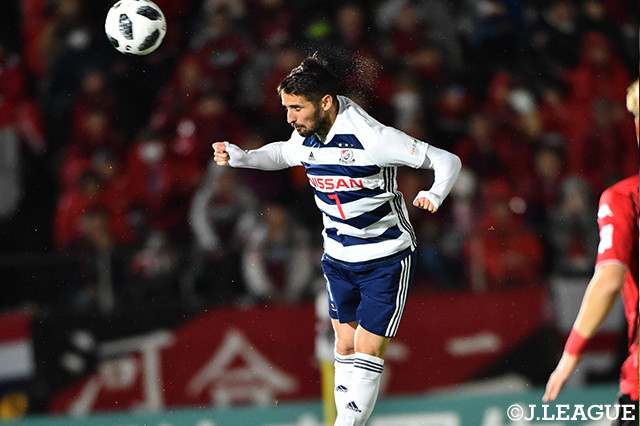 前節ハットトリックを記録したウーゴ　ヴィエイラ（横浜FM）はこの日も何度かゴールに迫ったが得点は奪えず【明治安田Ｊ１ 第10節 札幌vs横浜FM】