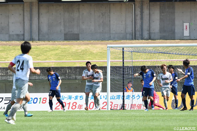 秋田の田中 智大が今季Ｊ３初のハットトリックを達成！【明治安田Ｊ３ 第8節 富山vs秋田】