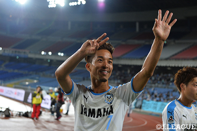 田口　泰士（磐田）はこの日2得点の活躍を見せ、チームを勝利に導いた【明治安田Ｊ１ 第12節 横浜FMvs磐田】