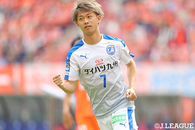 松本　怜（大分）はこの日1得点を記録し、チームの勝利に貢献した【明治安田Ｊ２ 第13節 新潟vs大分】