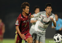 ミドルシュートなどで秋田ゴールを脅かした富樫　佑太（琉球）【明治安田Ｊ３ 第10節 琉球vs秋田】