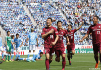 ゴール前の混戦から渡邉 千真（#19）が押し込み、神戸が先制点を奪う【明治安田Ｊ１ 第14節 磐田vs神戸】