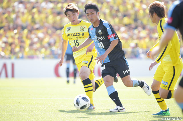 中盤で存在感を発揮し、攻撃に厚みをもたらした大島 僚太（川崎Ｆ）【明治安田Ｊ１ 第14節 柏vs川崎Ｆ】