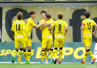 クリスティアーノのCKから中山 雄太の強烈なヘディングシュートが決まり再び柏がリードを奪う【明治安田Ｊ１ 第15節 名古屋vs柏】