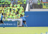 7分にループシュートで先制点を挙げた野村 直輝（横浜FC）【明治安田Ｊ２ 第15節 横浜FCvs千葉】