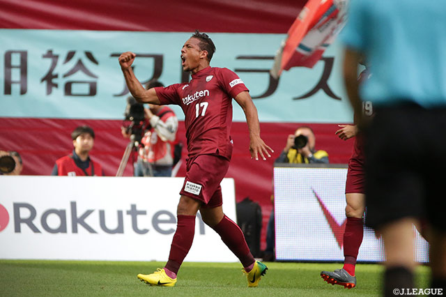 CKのチャンスにウェリントンが強烈なヘディングシュートを叩き込み、神戸が先制点を奪う【明治安田Ｊ１ 第15節 神戸vs札幌】