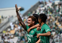 55分にパウリーニョの左足のシュートが決まり松本が先制!【明治安田J2 第17節 松本vs栃木】