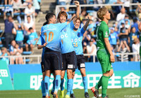 戸島 章のゴールが決まり一時横浜FCが逆転するが…【明治安田J2 第17節 横浜FCvs東京V】