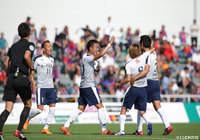 アウェーの鹿児島は後半に萱沼 優聖の2ゴールを含める一挙3点を返し逆転勝利を飾った【明治安田Ｊ３ 第12節 F東23vs鹿児島】