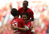 興梠 慎三が立て続けにゴールを奪い、第1戦のビハインドを取り返す【ルヴァンカップ プレーオフステージ　第2戦 浦和vs甲府】