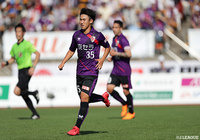 今季初先発で84分までプレーした福岡 慎平(京都)。17歳とは思えぬ落ち着いたプレーを披露【明治安田J2 第18節 京都vs松本】