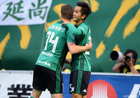 前田 直輝のシュートは相手DFに当たるもネットを揺らし、松本が先制【明治安田Ｊ２ 第19節 松本vs大分】