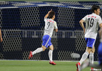 カウンターから前線でボールを受けた河田 篤秀(新潟)がシュートを沈め、後半ATに勝利を大きく引き寄せる追加点を挙げる【明治安田J2 第19節 福岡vs新潟】