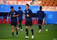 日本代表前日練習【2018FIFAワールドカップ ロシア】