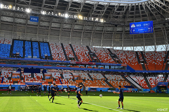 日本代表前日練習【2018FIFAワールドカップ ロシア】