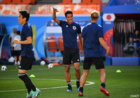 日本代表前日練習【2018FIFAワールドカップ ロシア】