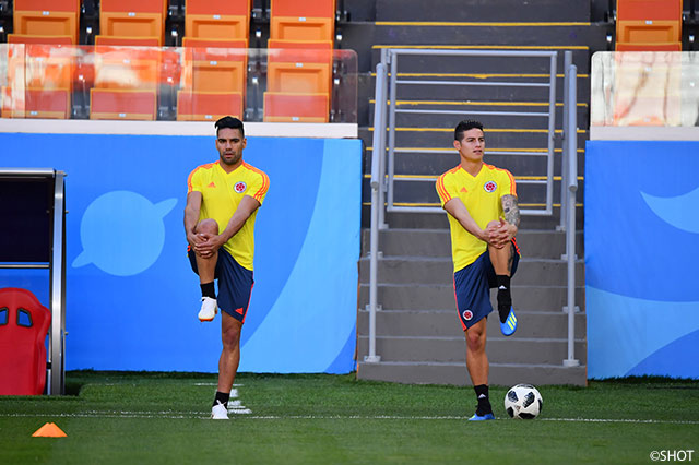 コロンビア代表前日練習【2018FIFAワールドカップ ロシア】