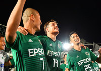 80分にはパウリーニョ（#14）のダメ押し弾が決まり、ホームの松本が逆転勝利を収めた【明治安田Ｊ２ 第20節 松本vs千葉】