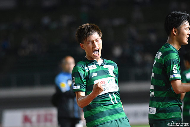 古橋 亨梧が立て続けに2得点を挙げ、岐阜が逆転に成功【明治安田Ｊ２ 第20節 岐阜vs山口】