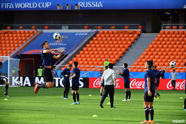 日本代表前日練習【2018FIFAワールドカップ ロシア】