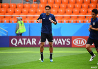 日本代表前日練習【2018FIFAワールドカップ ロシア】