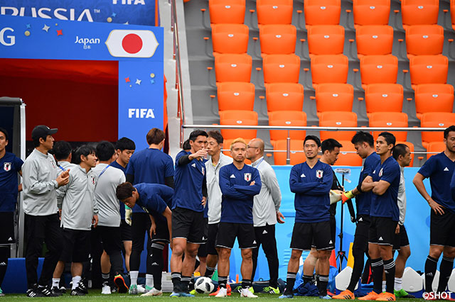 日本代表前日練習【2018FIFAワールドカップ ロシア】
