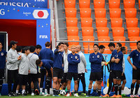日本代表前日練習【2018FIFAワールドカップ ロシア】