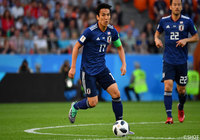 この日もキャプテンを務めた長谷部 誠。前線に効果的なクサビのパスを出し、攻撃のリズムを作った【2018FIFAワールドカップ ロシア GS 第2節 日本vsセネガル】