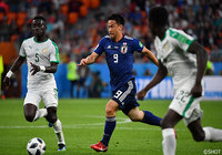 同点に追いつきたい日本は岡崎 慎司を投入。前線からの激しいプレッシングで再び日本に流れを引き寄せる！【2018FIFAワールドカップ ロシア GS 第2節 日本vsセネガル】