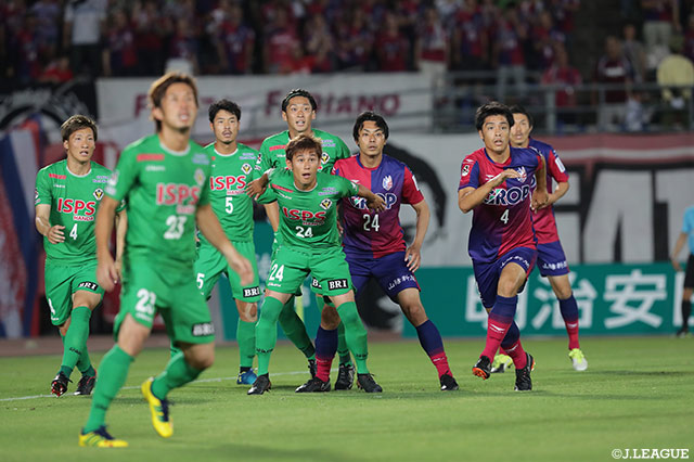 中断した62分に岡山のCKからスタートした【明治安田Ｊ２ 第15節 岡山vs東京Ｖ】