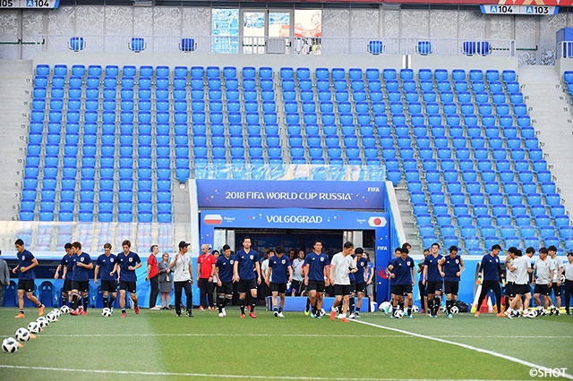 日本代表前日練習【2018FIFAワールドカップ ロシア】