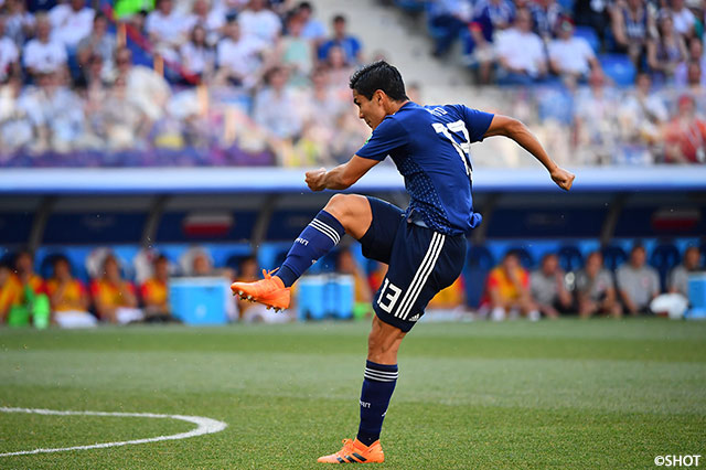 開始早々に惜しいシュートを放つなど存在感を発揮した武藤 嘉紀【2018FIFAワールドカップ ロシア GS 第3節 日本vsポーランド】